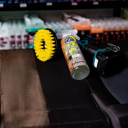Chemical Guys Medium Duty Spinner Multi-Surface Drill Brush – Heavy-Duty Upholstery & Carpet Cleaning
