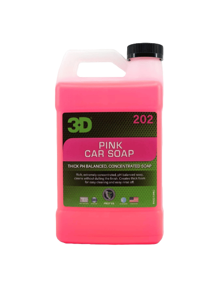3D Pink Soap Shampoo – Eco-Friendly High-Foam Car Wash
