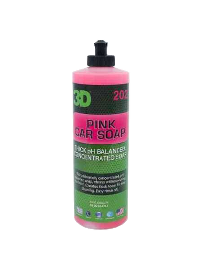 3D Pink Soap Shampoo – Eco-Friendly High-Foam Car Wash