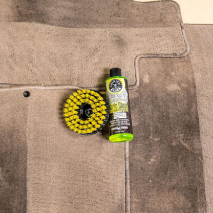 Chemical Guys Medium Duty Spinner Multi-Surface Drill Brush – Heavy-Duty Upholstery &amp; Carpet Cleaning